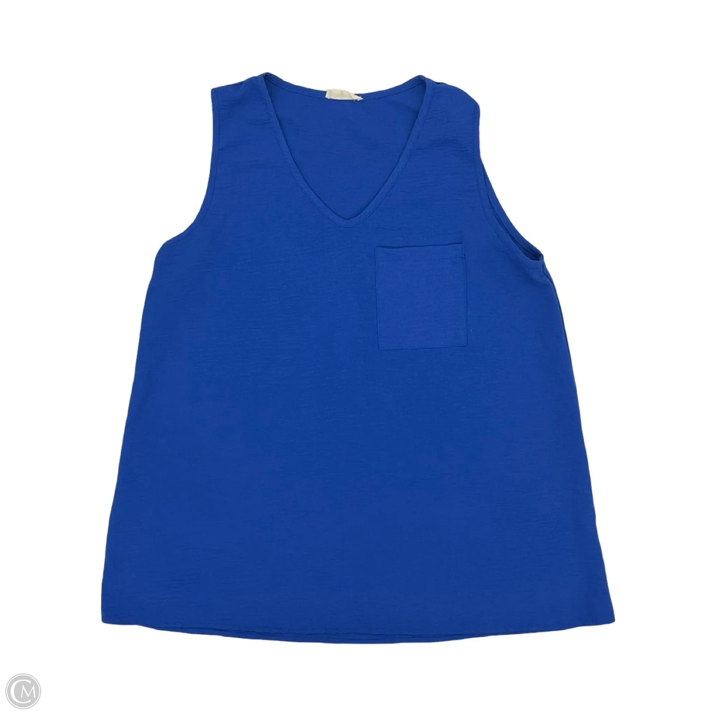 Blouse Sleeveless By Cotton Bleu In Blue, Size: M