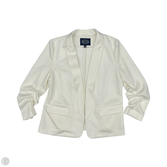 Blazer By Scoop In Cream, Size: Xl