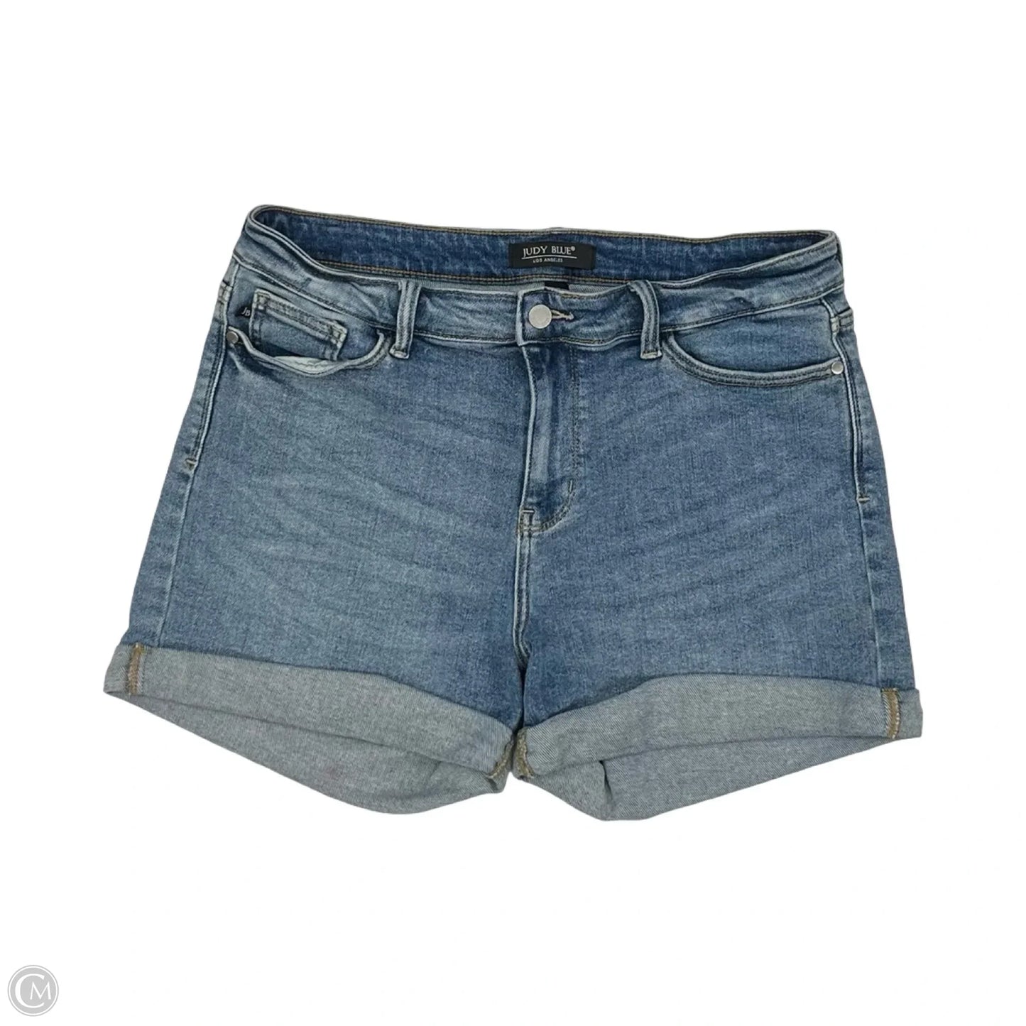 Shorts By Judy Blue In Blue Denim, Size: Xl