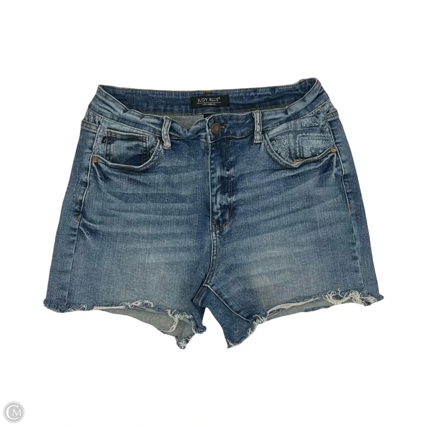 Shorts By Judy Blue In Blue Denim, Size: Xl
