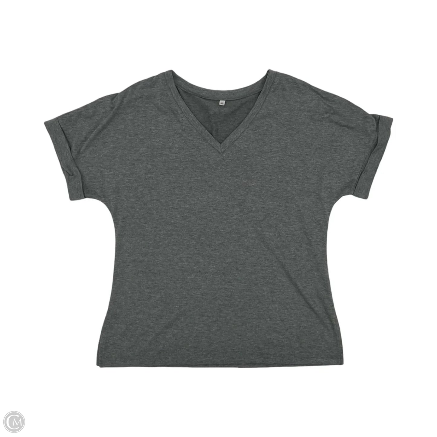Top Short Sleeve Basic By Cmf In Grey, Size: M