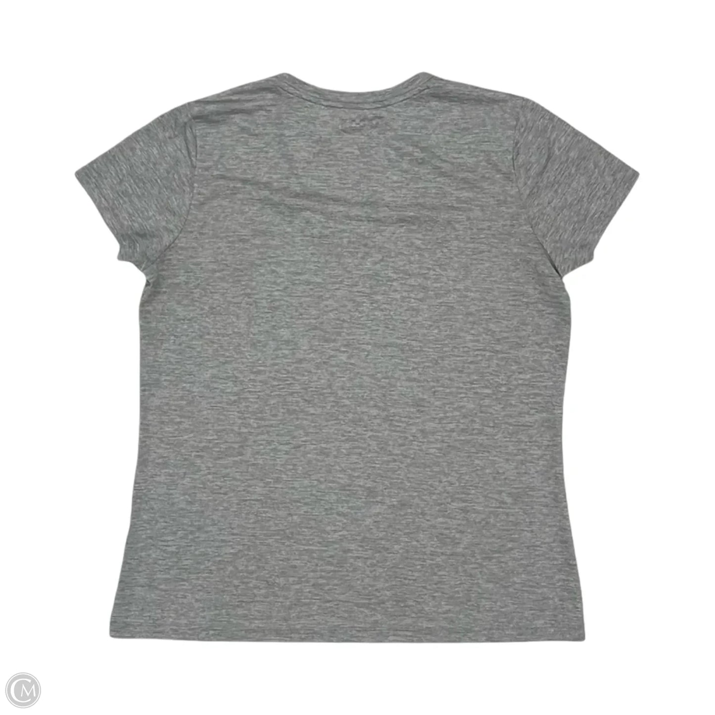 Athletic Top Short Sleeve By Under Armour In Grey, Size: L