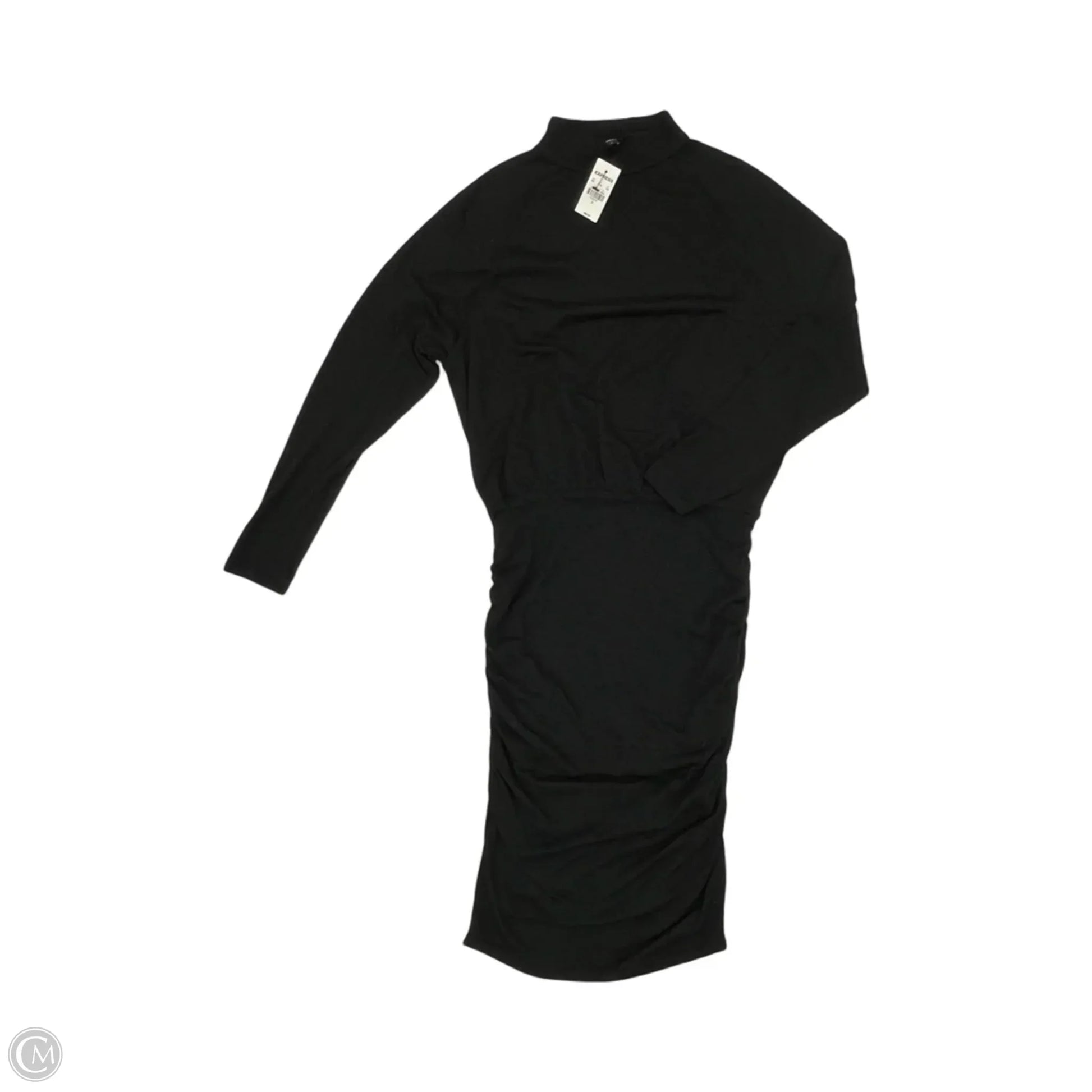 Dress Party Midi By Express In Black, Size: S