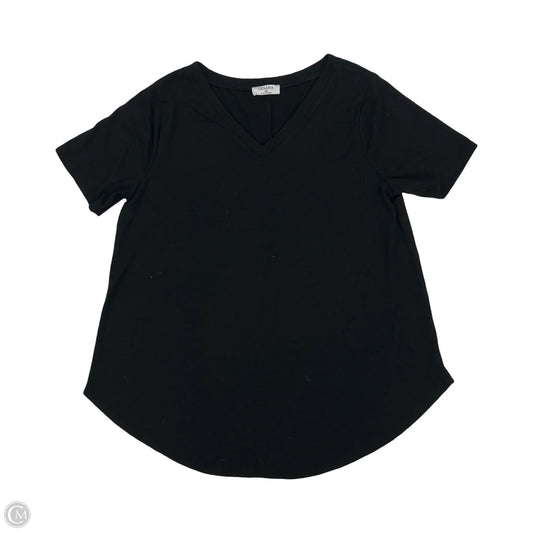 Top Short Sleeve Basic By Clothes Mentor In Black, Size: 1x