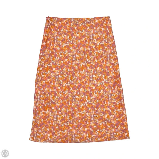 Skirt Midi By Steve Madden In Orange, Size: M