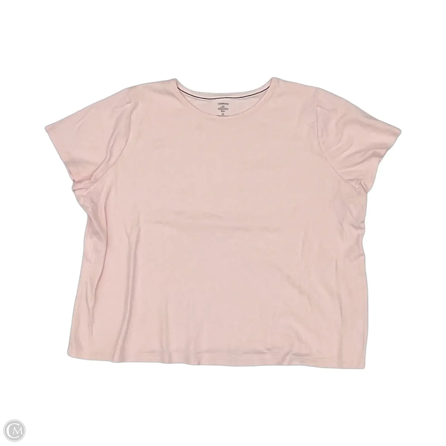 Top Short Sleeve By Croft And Barrow In Pink, Size: 2x