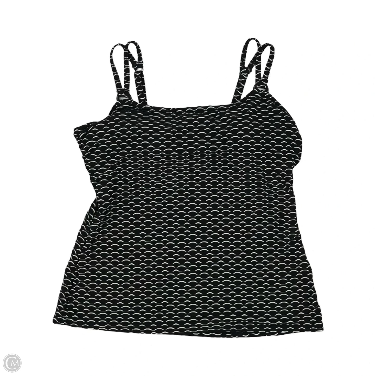 Swimsuit Top By Croft And Barrow In Black & White, Size: L