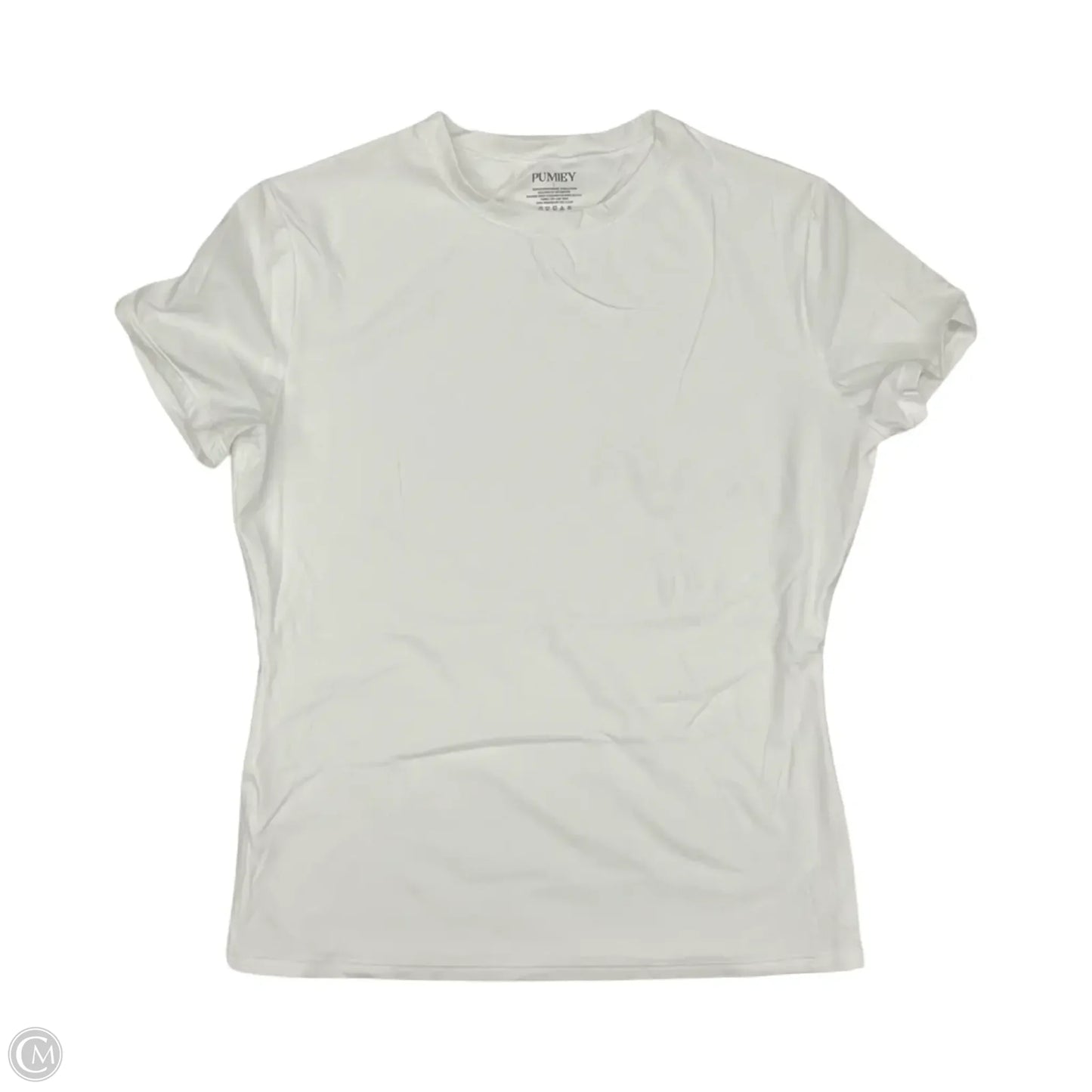 Top Short Sleeve Basic By Clothes Mentor In White, Size: L