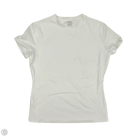 Top Short Sleeve Basic By Clothes Mentor In White, Size: L