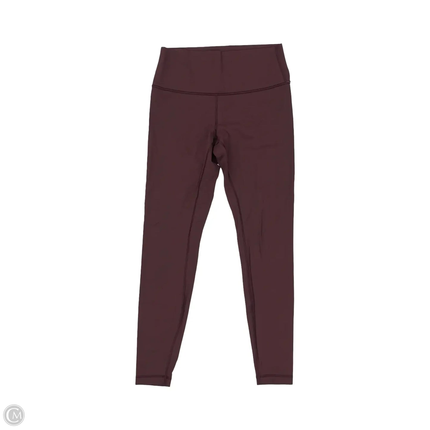 Athletic Leggings By Lululemon In Maroon, Size: M