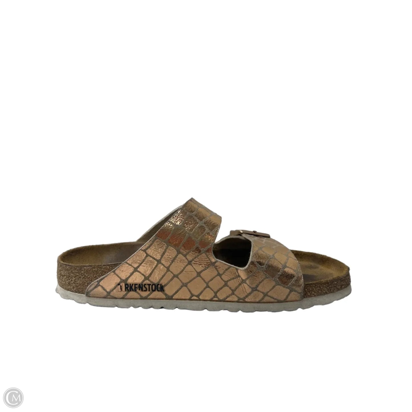 Sandals Flats By Birkenstock In Bronze, Size: 9