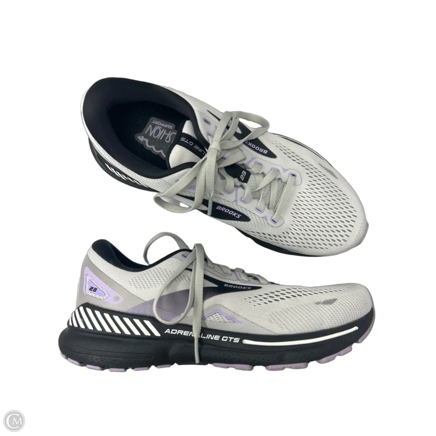 Shoes Athletic By Brooks In Grey, Size: 9