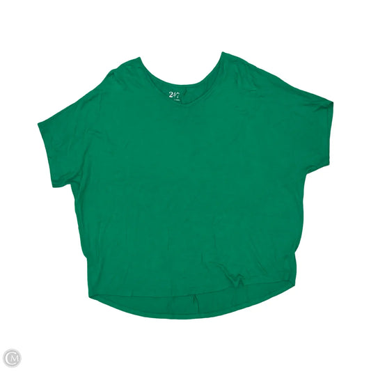 Top Short Sleeve By Maurices In Green, Size: Xl
