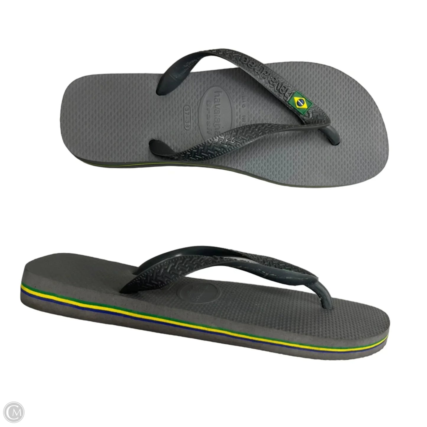 Sandals Flip Flops By Havaianas In Grey, Size: 6