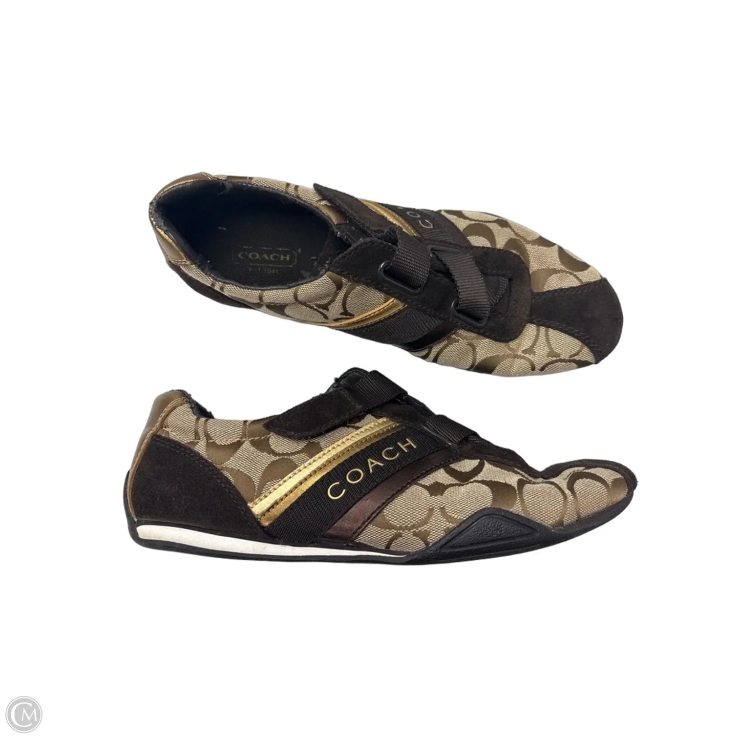 Shoes Designer By Coach In Brown, Size: 7.5