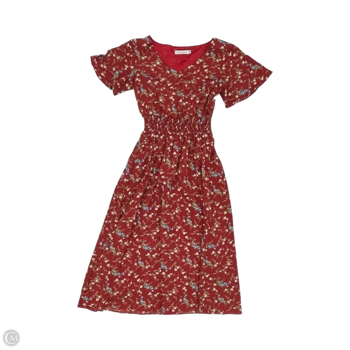 Dress Party Midi By Clothes Mentor In Red, Size: S