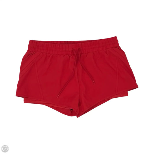 Athletic Shorts By Zyia In Red, Size: L