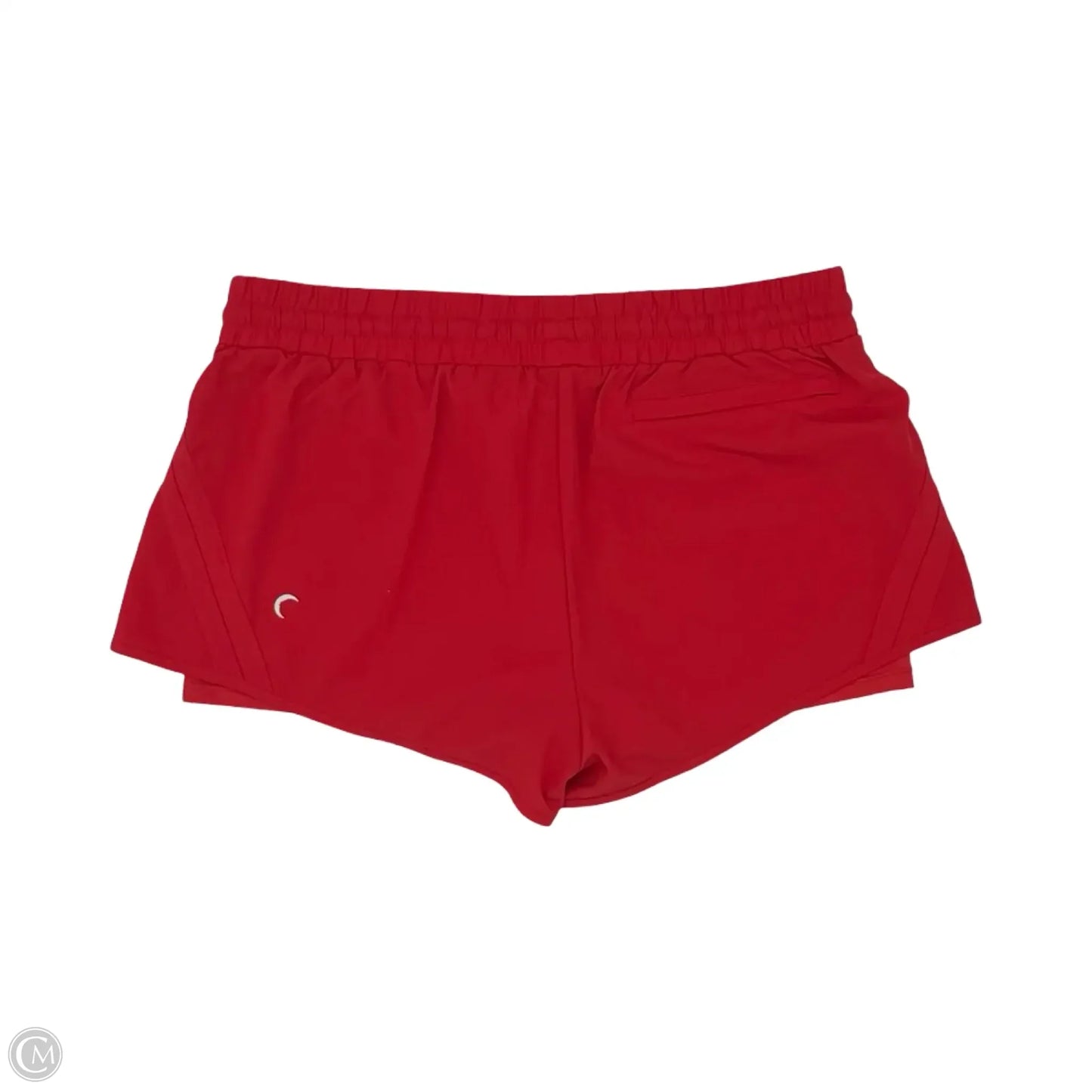 Athletic Shorts By Zyia In Red, Size: L