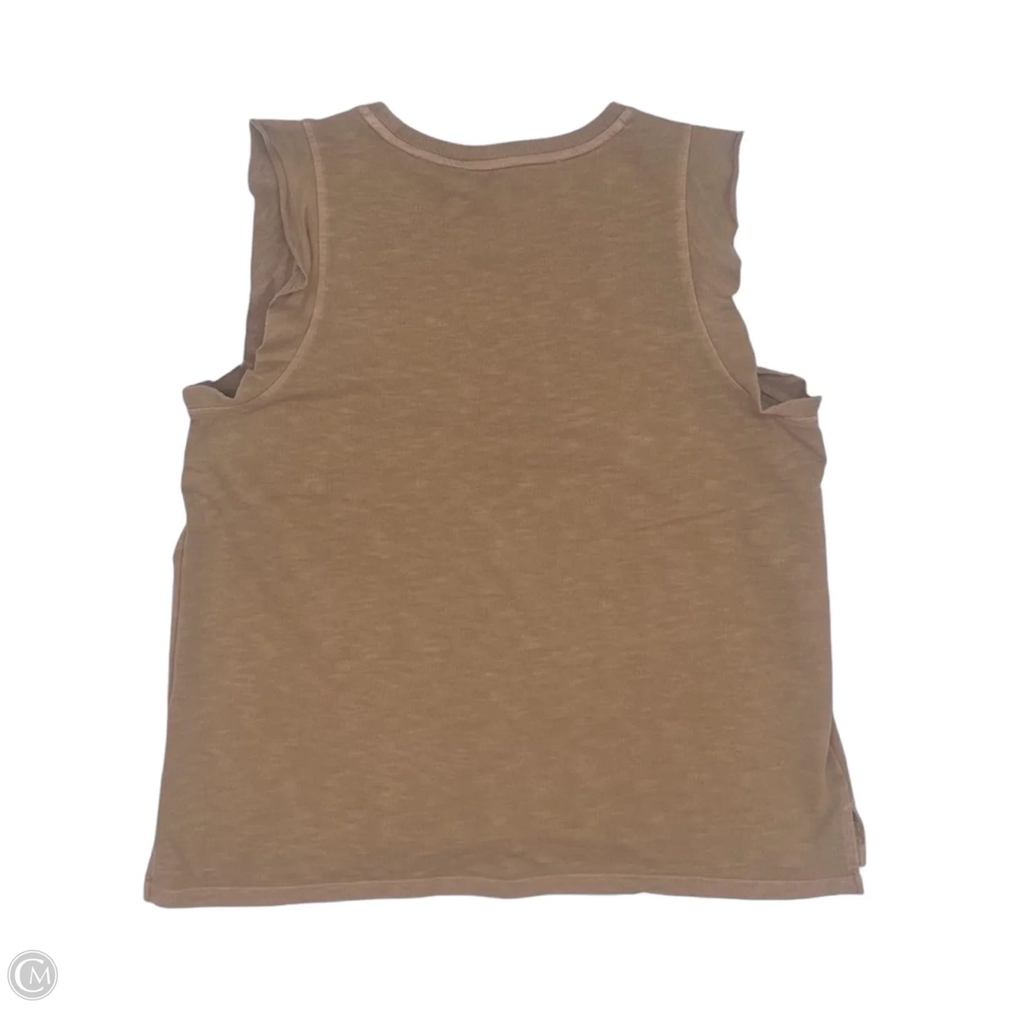 Top Sleeveless By Sonoma In Tan, Size: L