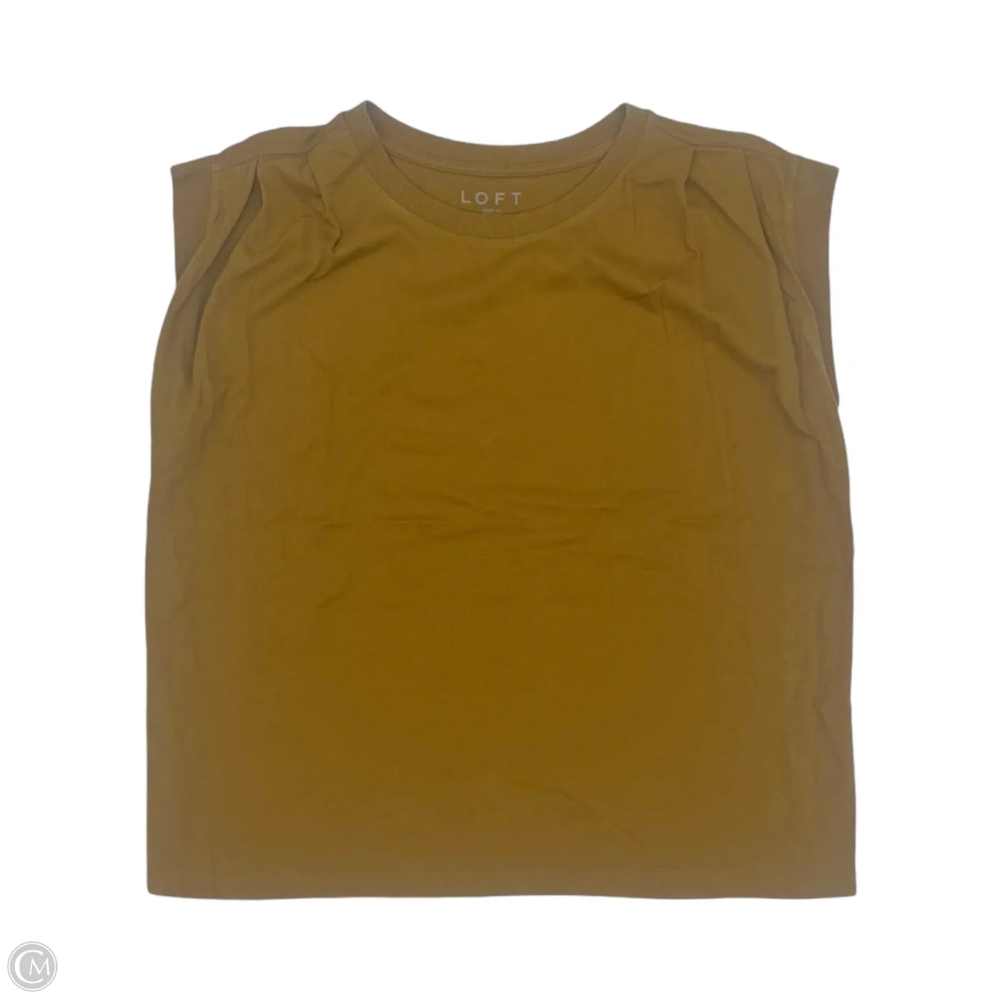 Top Sleeveless By Loft In Brown, Size: L