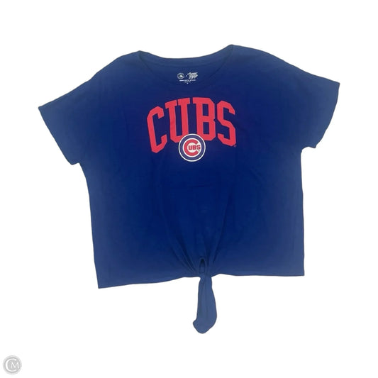 Athletic Top Short Sleeve By Clothes Mentor In Blue, Size: Xl
