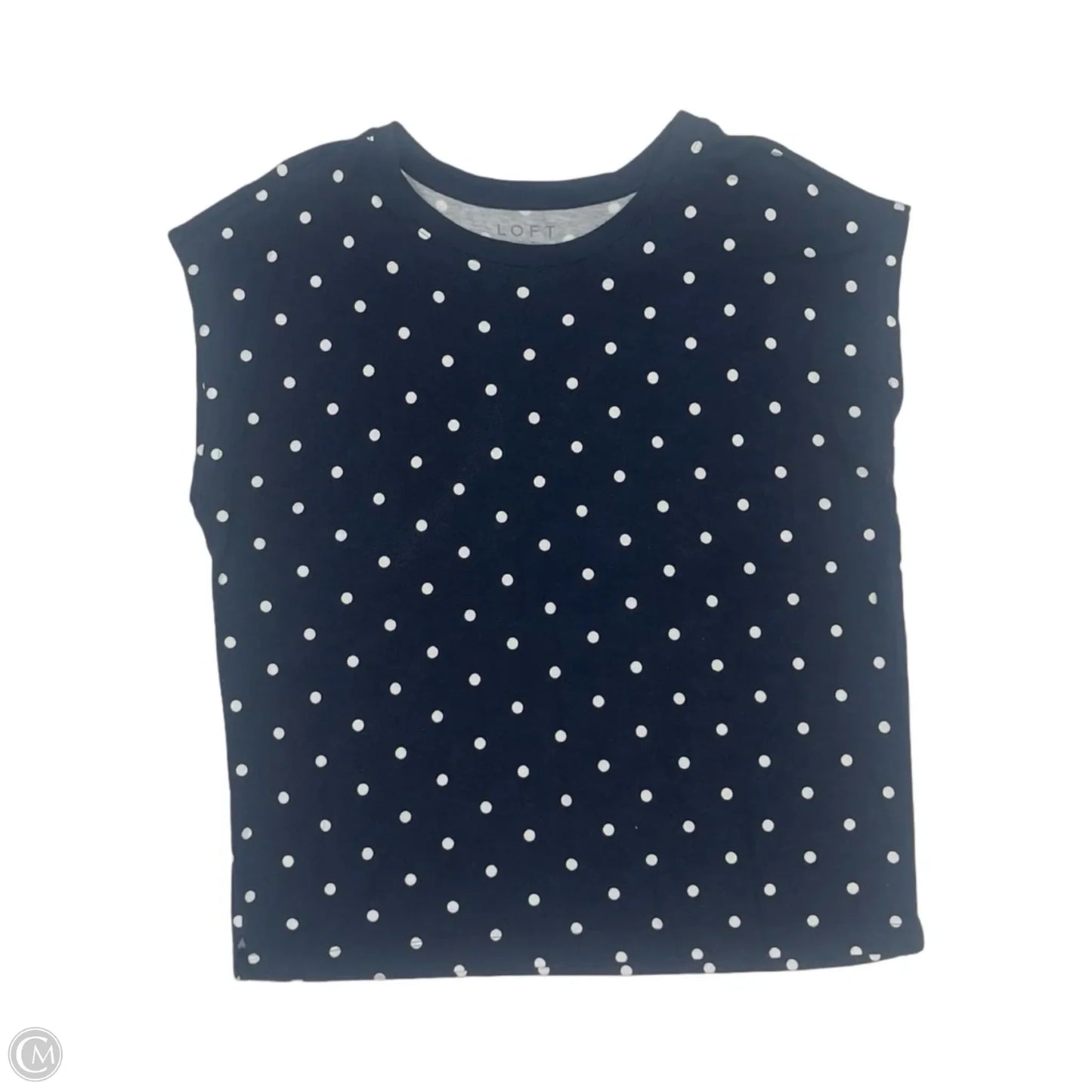 Top Sleeveless By Loft In Blue, Size: L