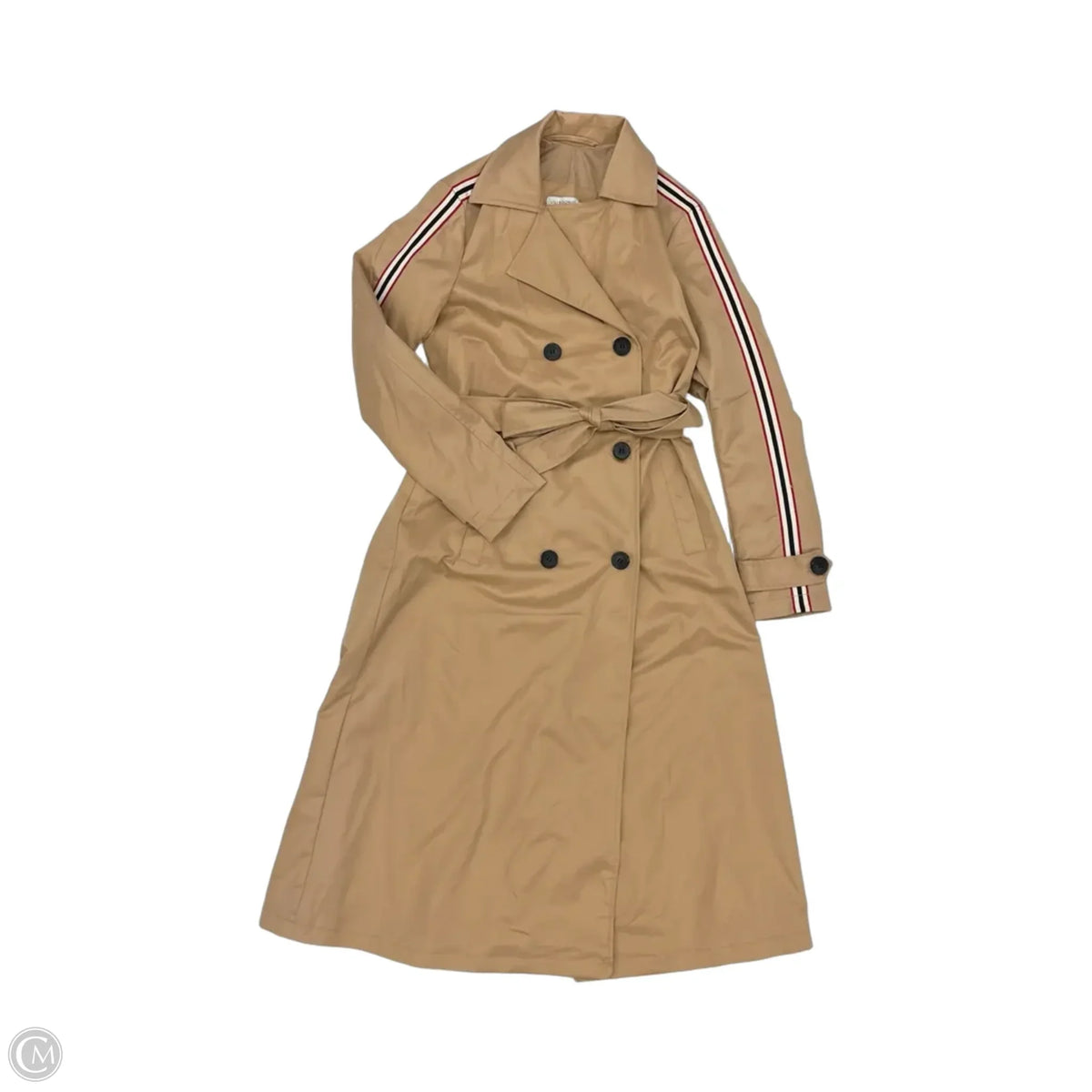 Coat Trench Coat By Lili Sidonio In Tan, Size: S