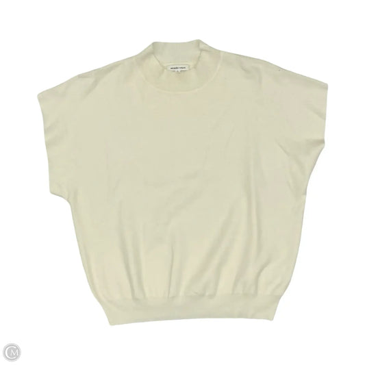 Sweater Short Sleeve By Clothes Mentor In Cream, Size: S
