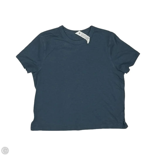 Athletic Top Short Sleeve By Lululemon In Blue, Size: S