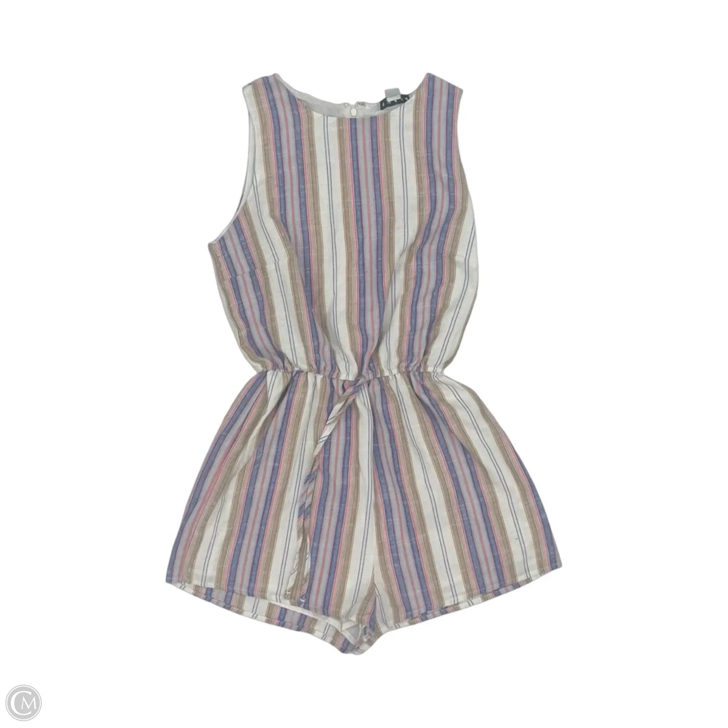 Romper By Hyfve In Blue & Tan, Size: S