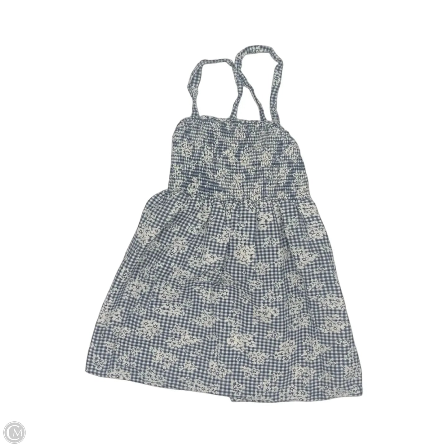 Top Sleeveless By American Eagle In Blue & White, Size: Xsp