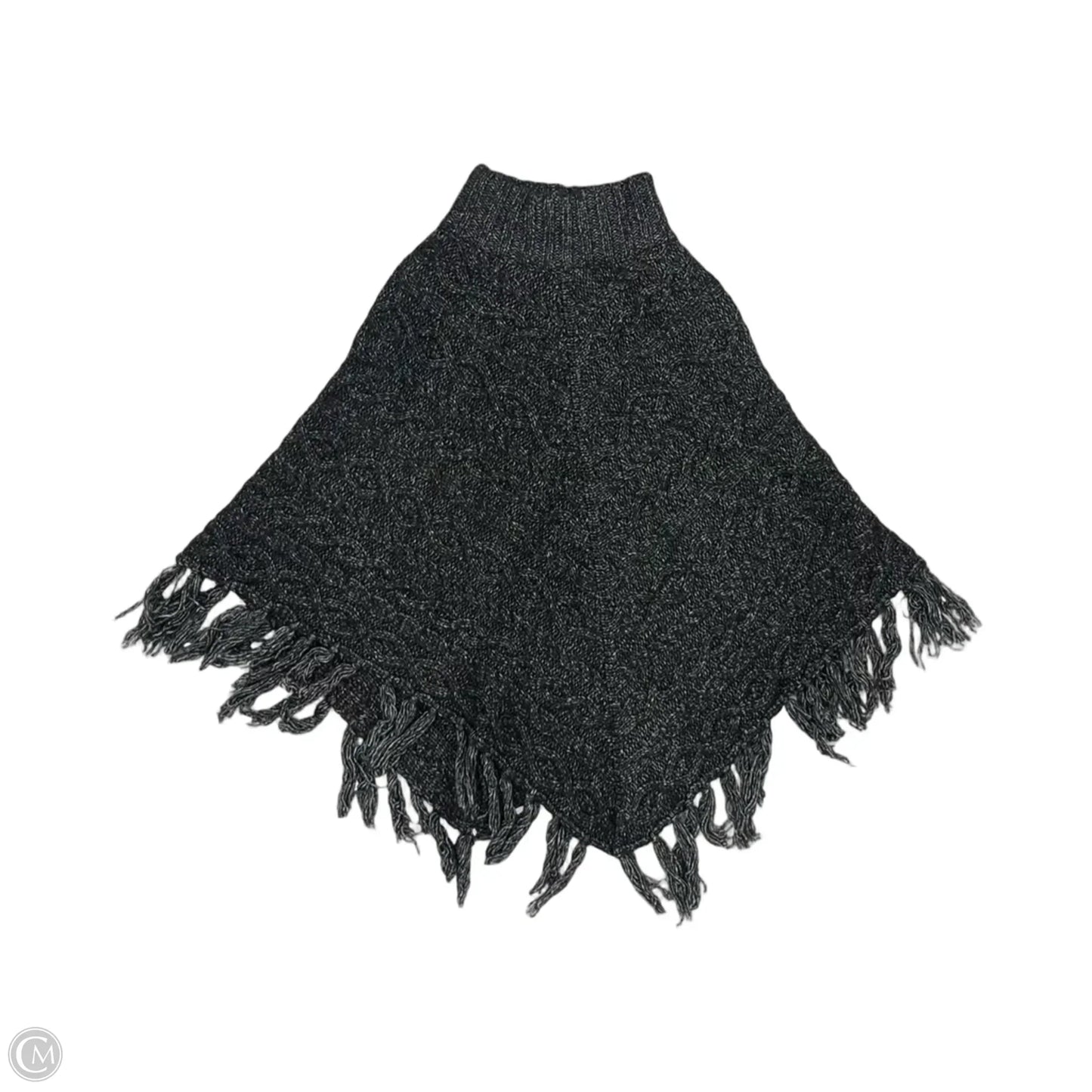 Poncho By Time And Tru In Grey, Size: Os