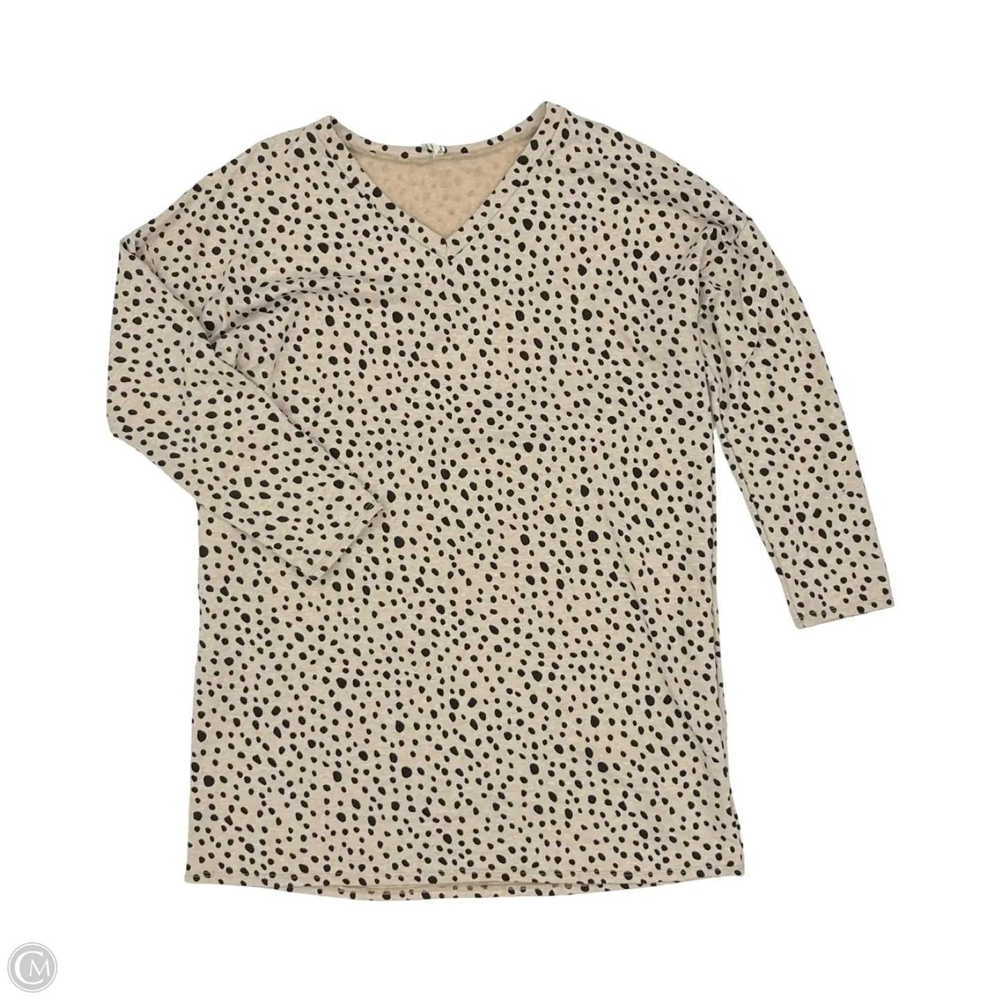 Tunic Long Sleeve By Beeson River In Leopard Print, Size: Xl