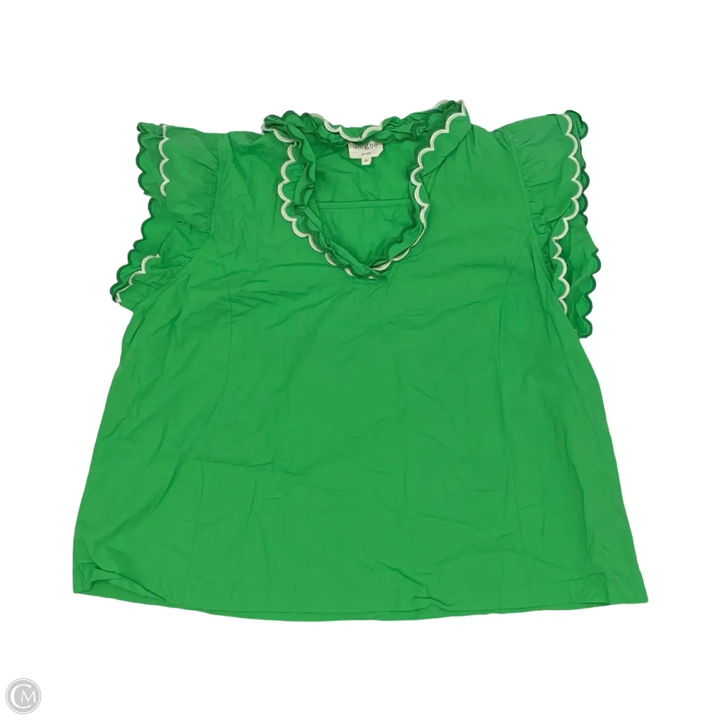 Blouse Sleeveless By Umgee In Green, Size: 2x