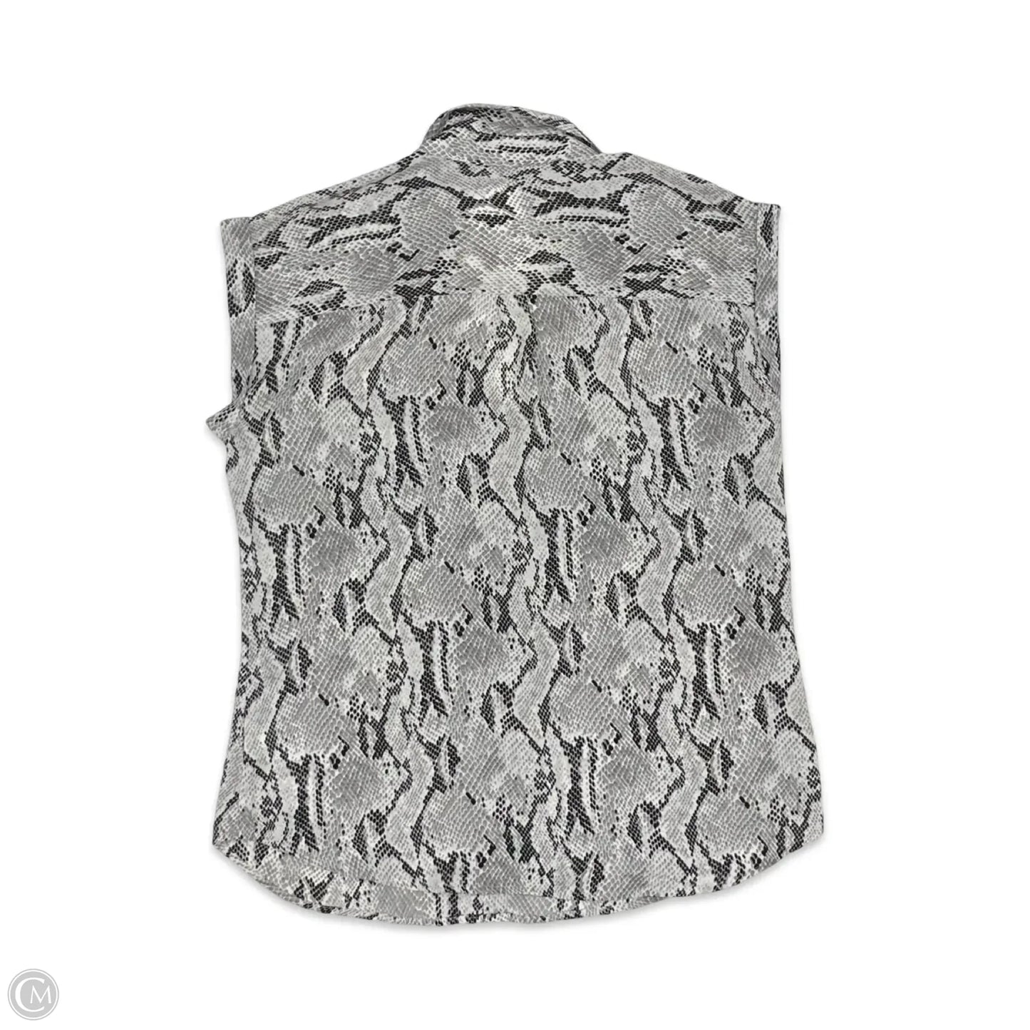 Blouse Sleeveless By Express In Snakeskin Print, Size: M