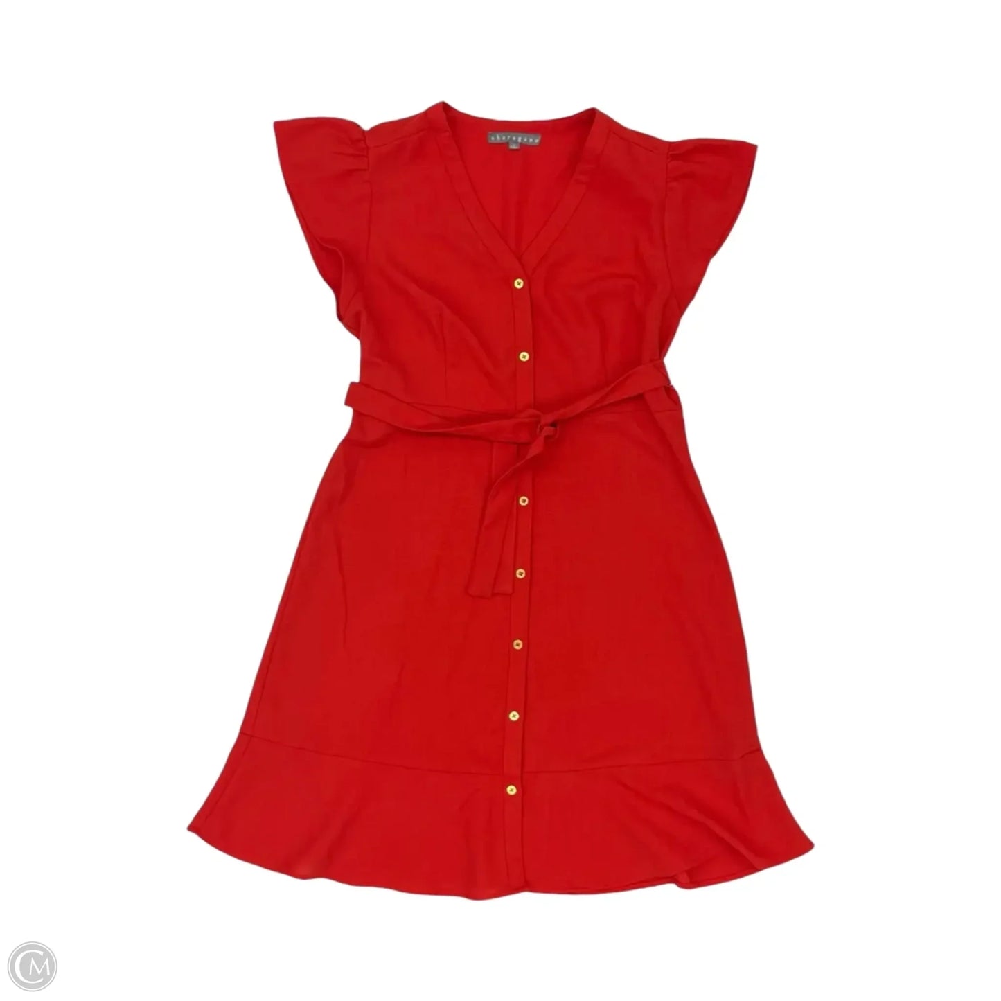 Dress Casual Midi By Sharagano In Red, Size: 10
