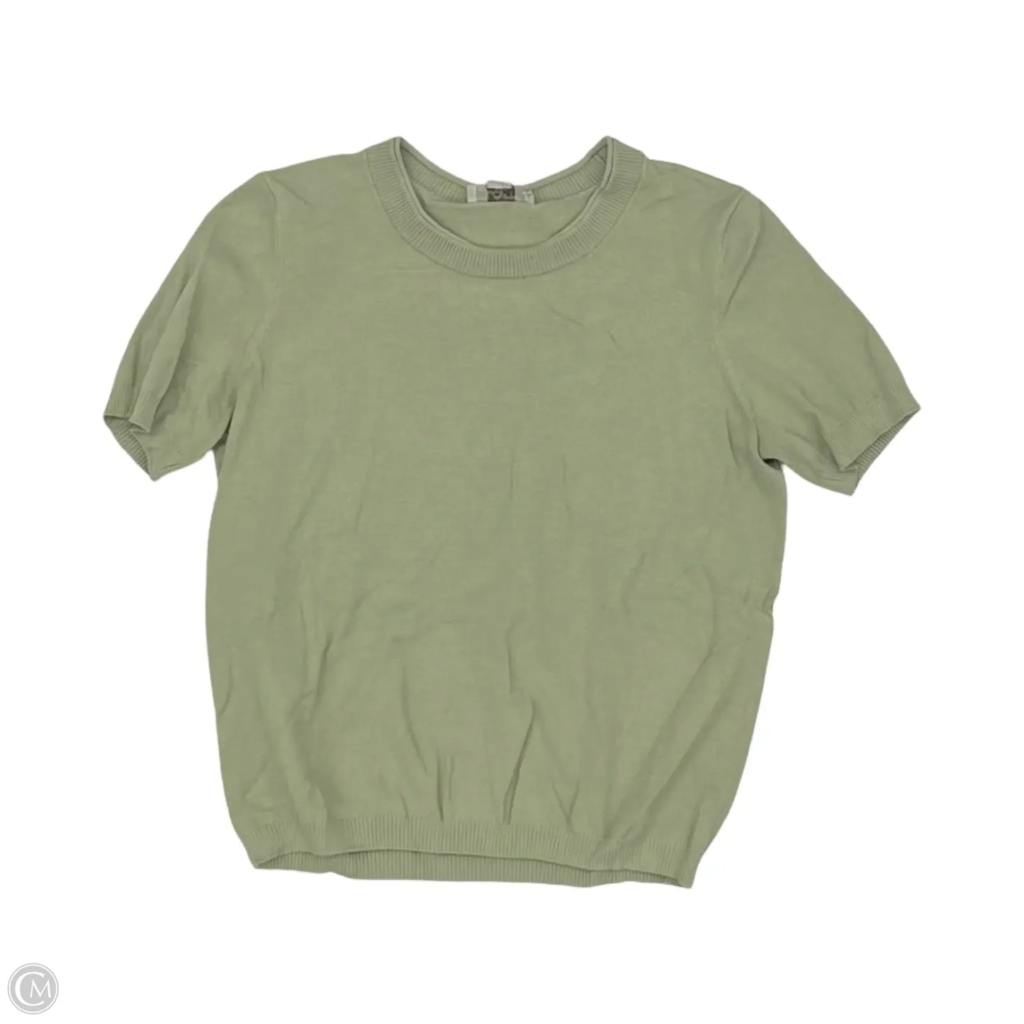 Sweater Short Sleeve By Loft In Green, Size: M