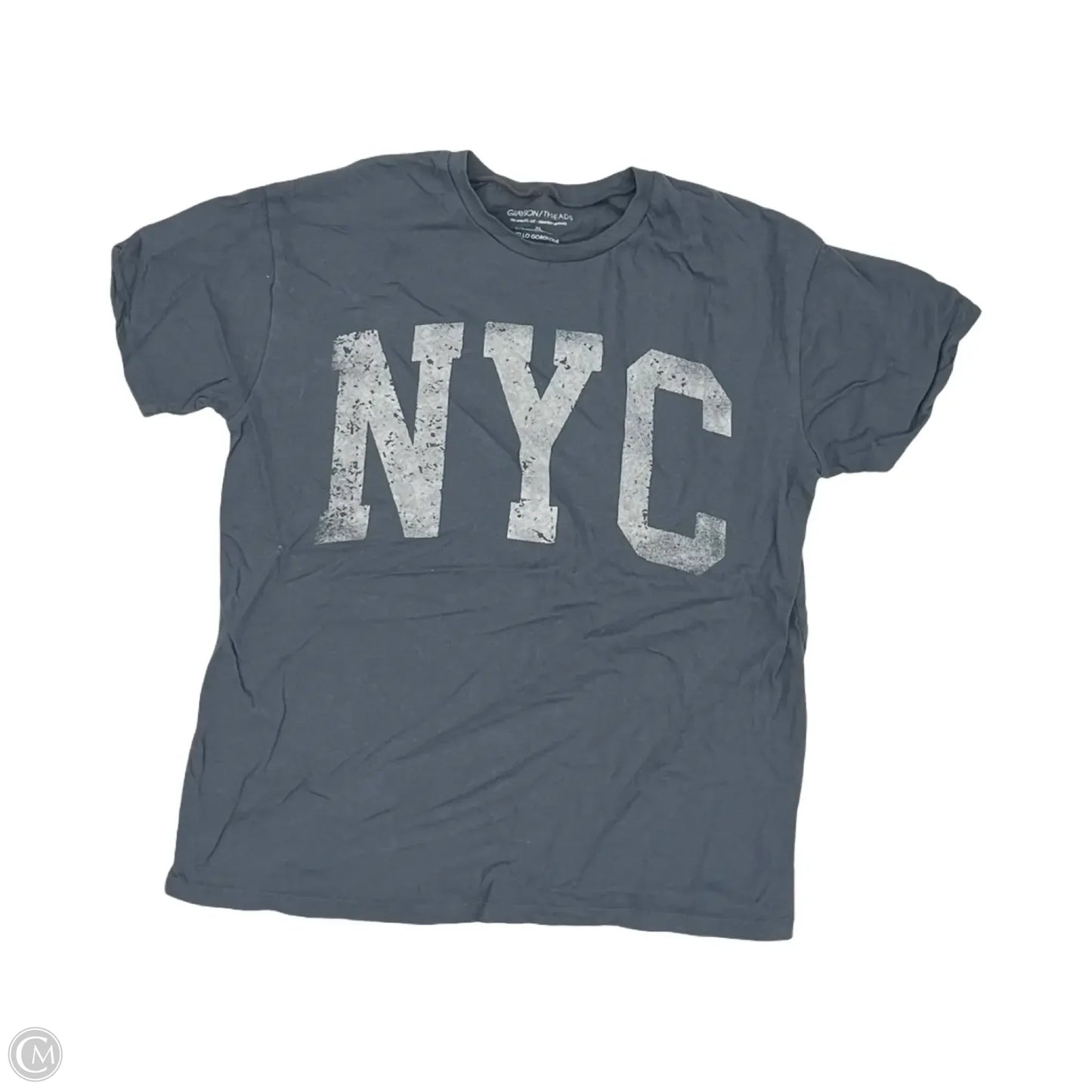Top Short Sleeve By Grayson Threads In Grey, Size: Xl