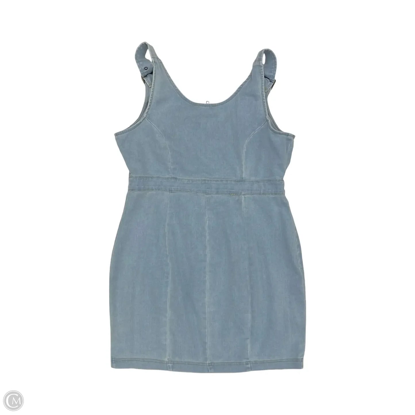 Dress Casual Short By Haute Monde In Blue Denim, Size: M