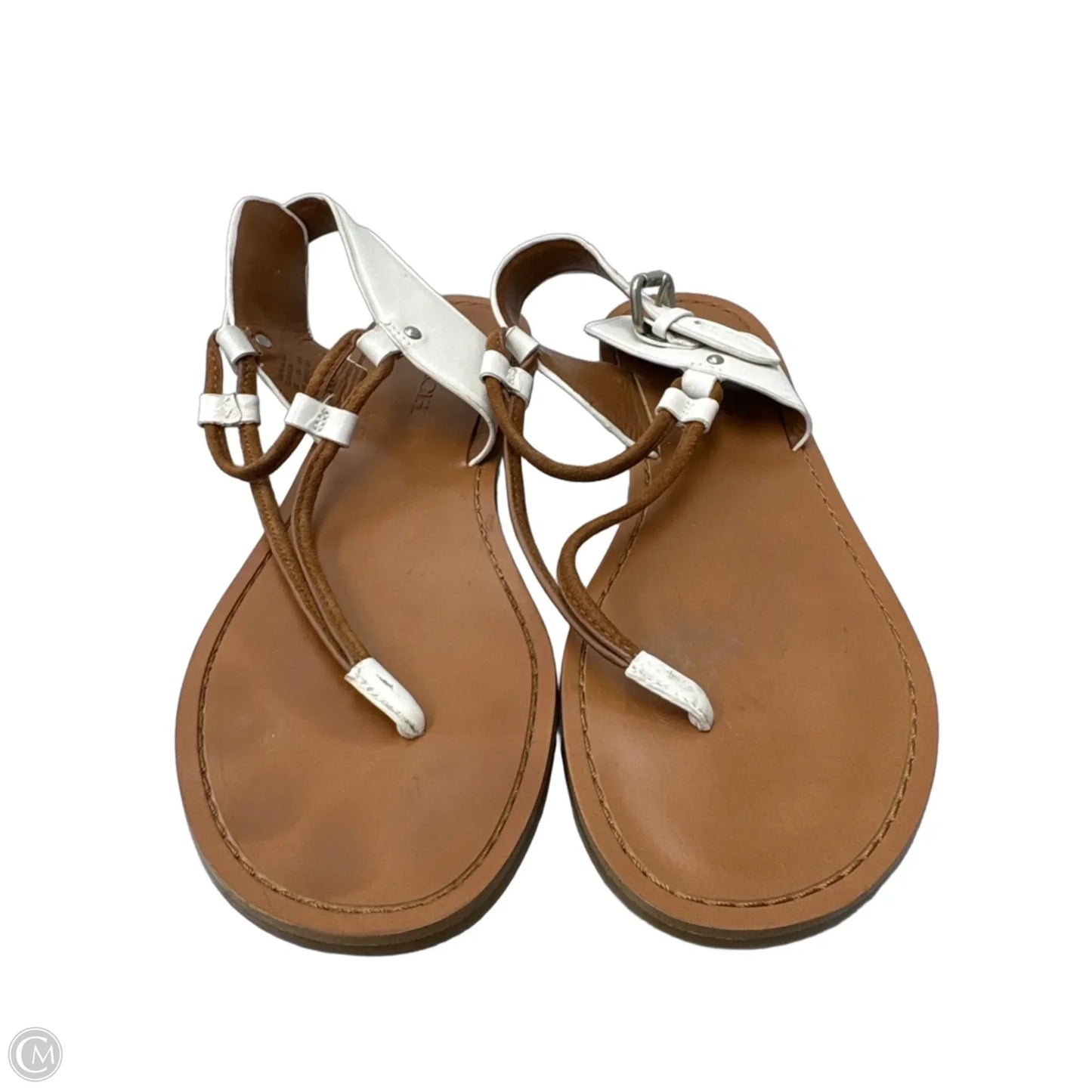 Sandals Designer By Coach In Tan, Size: 8.5