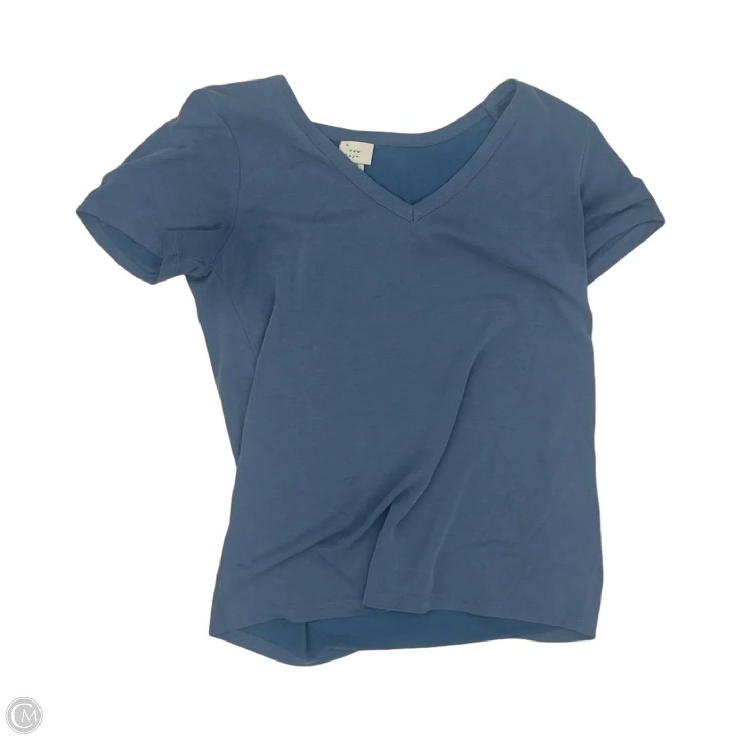 Blouse Short Sleeve By A New Day In Blue, Size: Xs