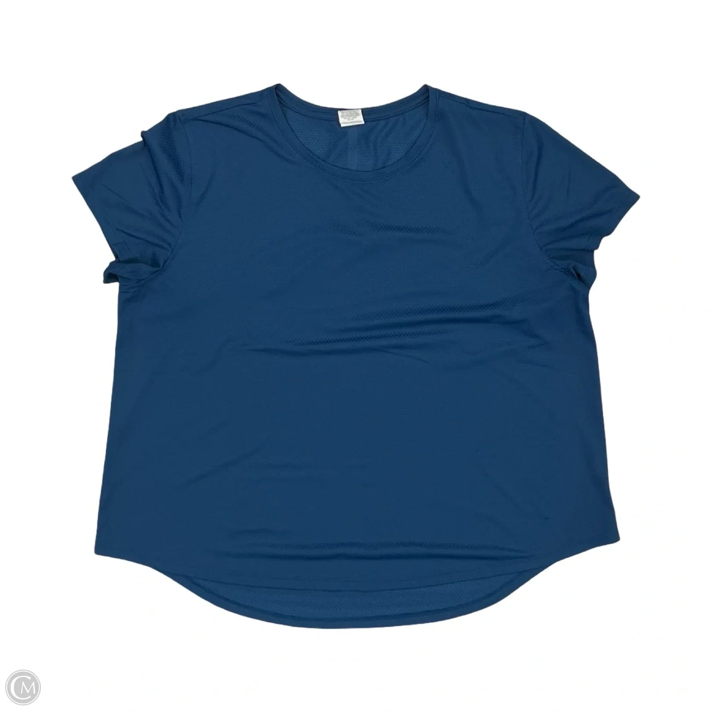 Athletic Top Short Sleeve By Tek Gear In Blue, Size: Xl