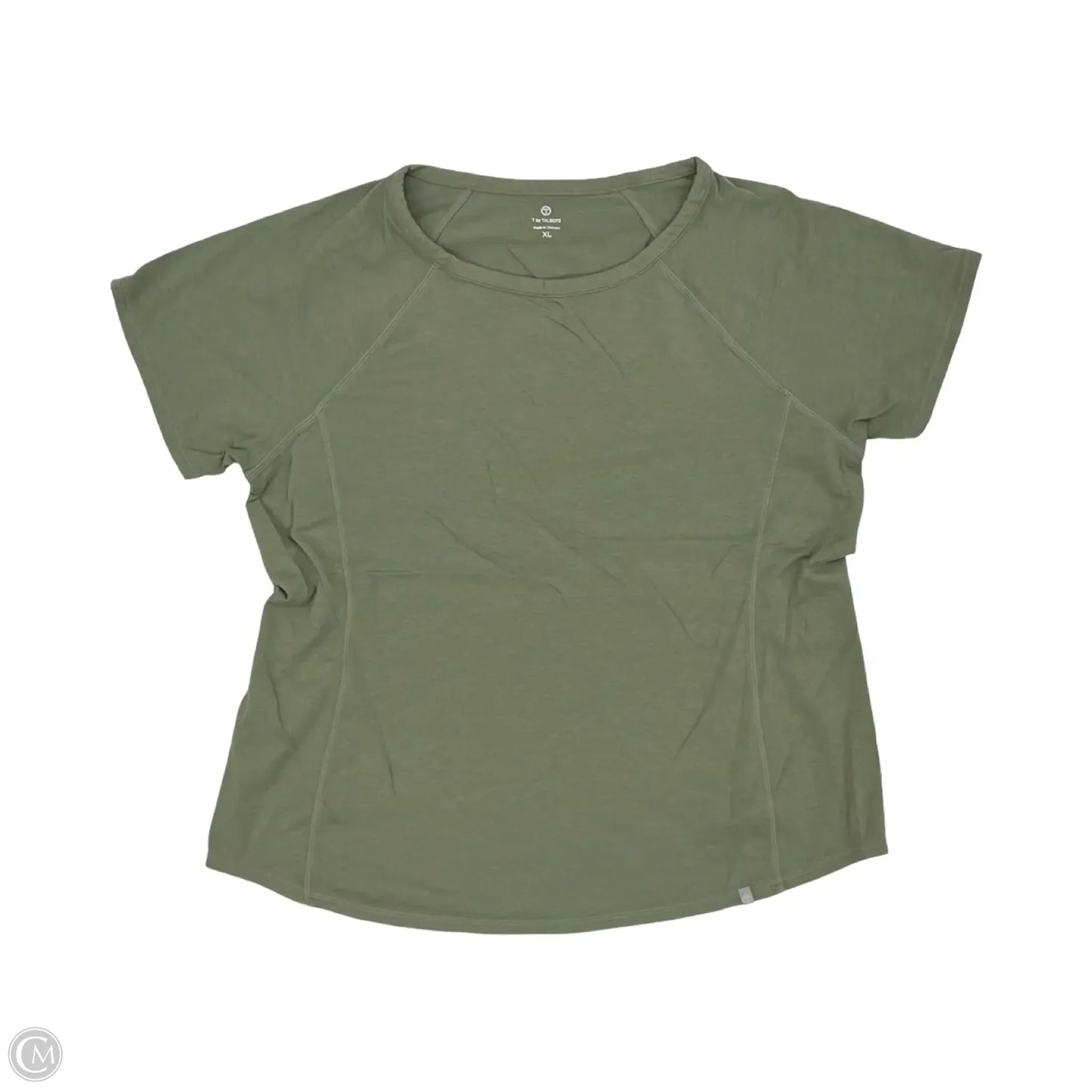 Top Short Sleeve By Talbots In Green, Size: Xl