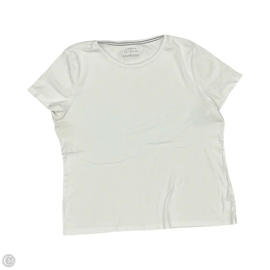 Top Short Sleeve Basic By Talbots In White, Size: Xl