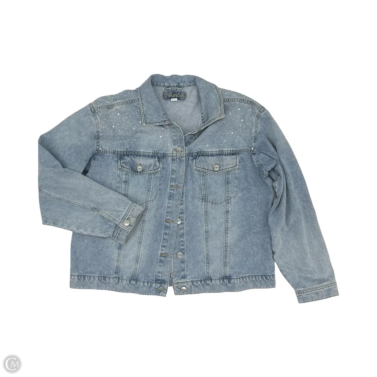 Jacket Denim By Maurices In Blue Denim, Size: Xl