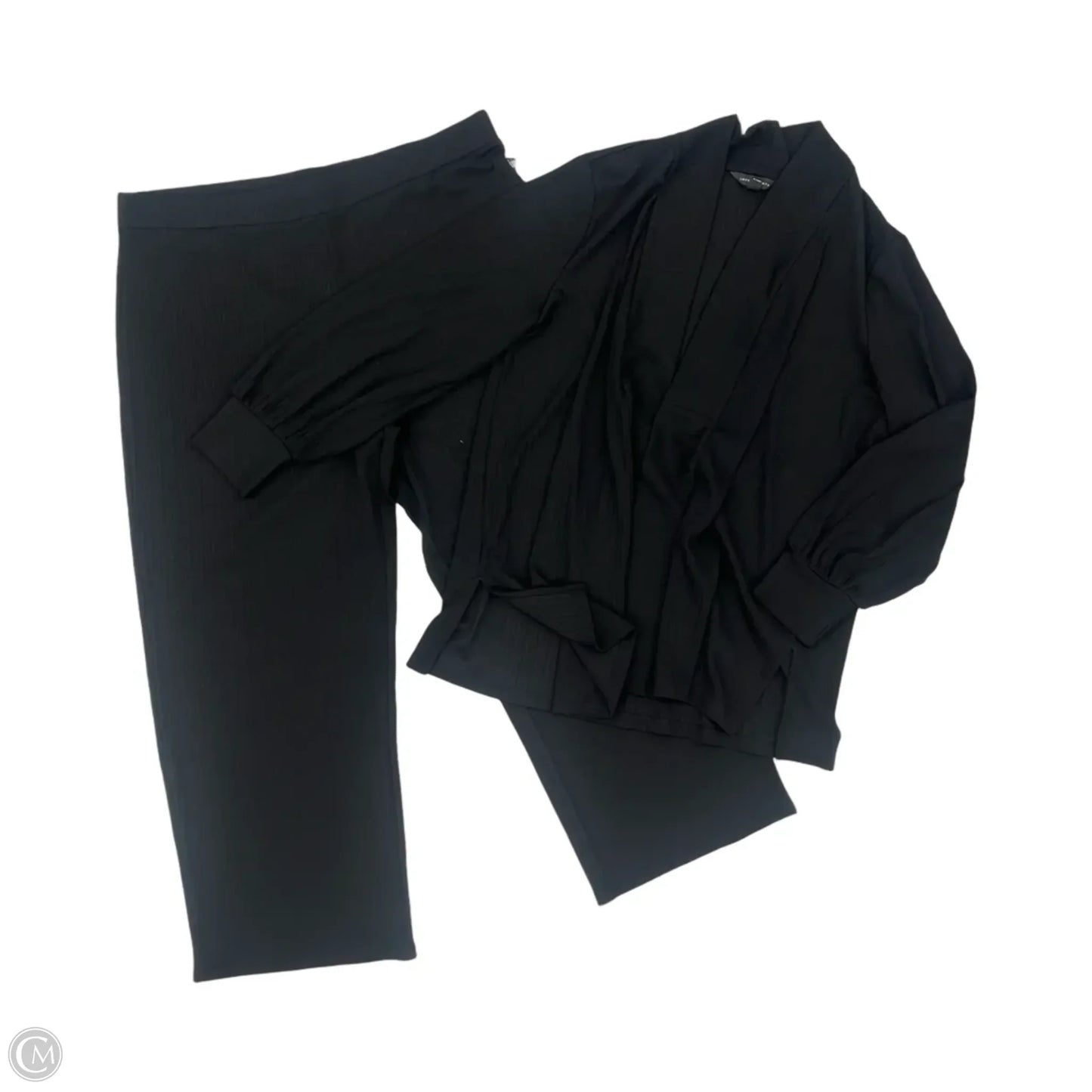 Pants Set 2pc By Investments In Black, Size: Xl