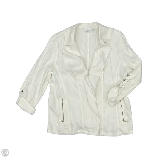 Jacket Other By Chicos In White, Size: 1x