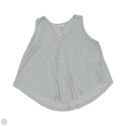 Top Sleeveless By Clothes Mentor In Blue & White, Size: L