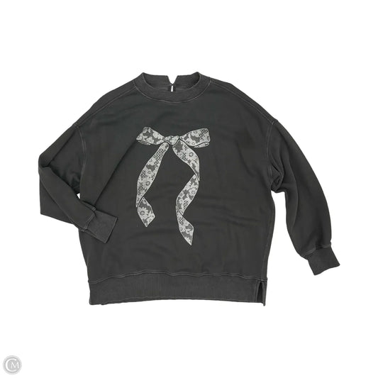 Sweatshirt Crewneck By Aerie In Grey, Size: S