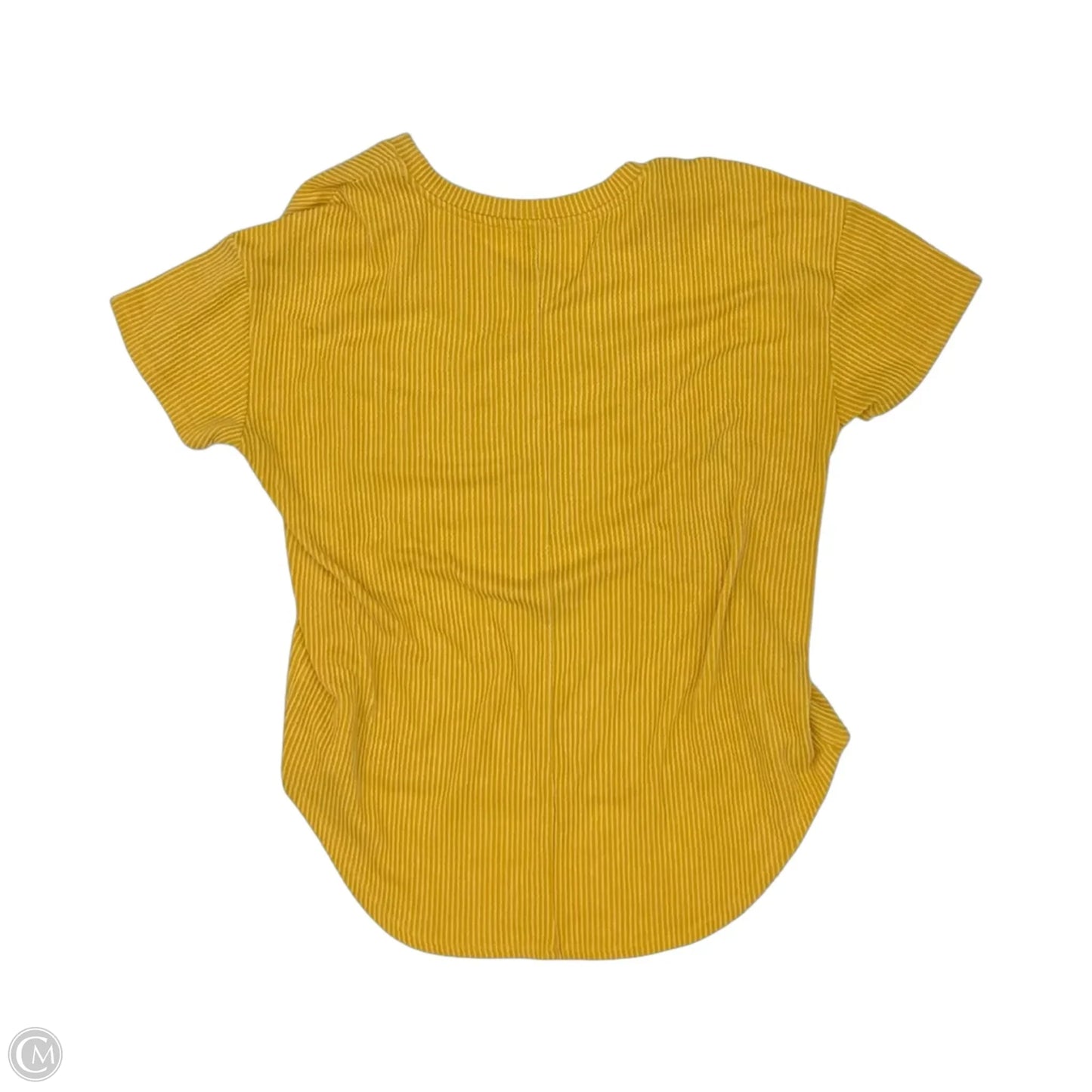 Top Short Sleeve By Falls Creek In Yellow, Size: L